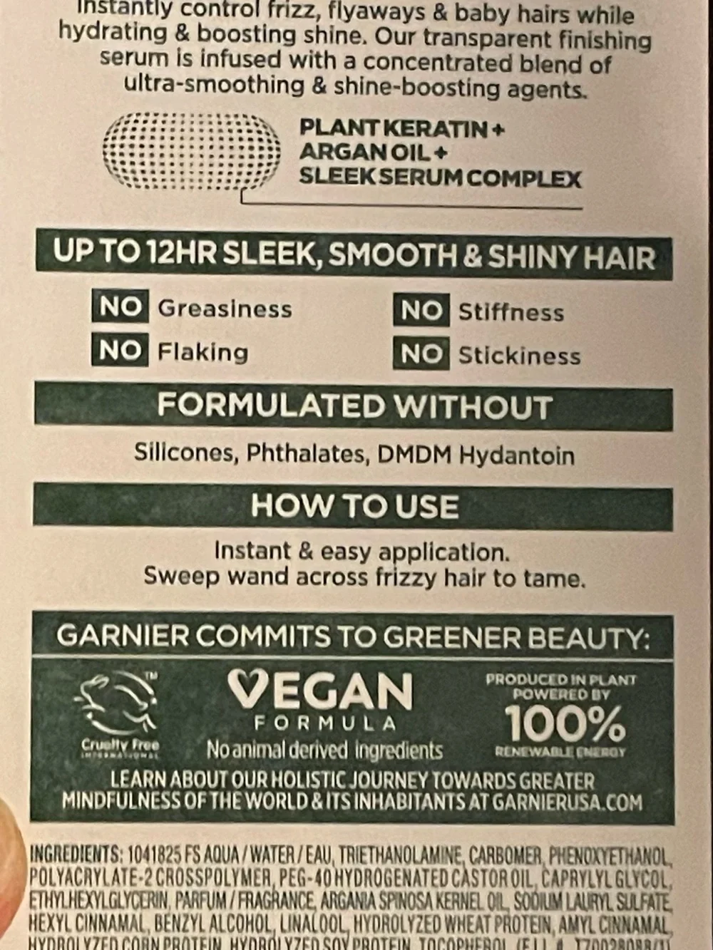 Garnier frizz Tamer